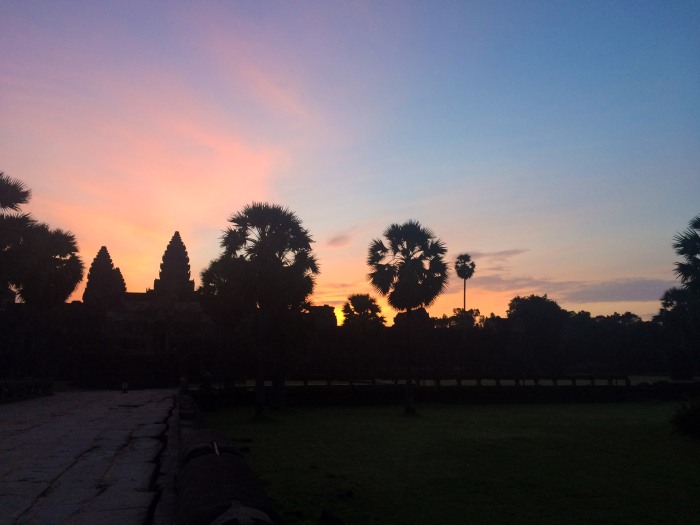 angkor wat temple at sunrise