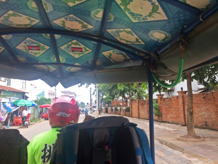 tuk tuk on the streets of Siem Reap